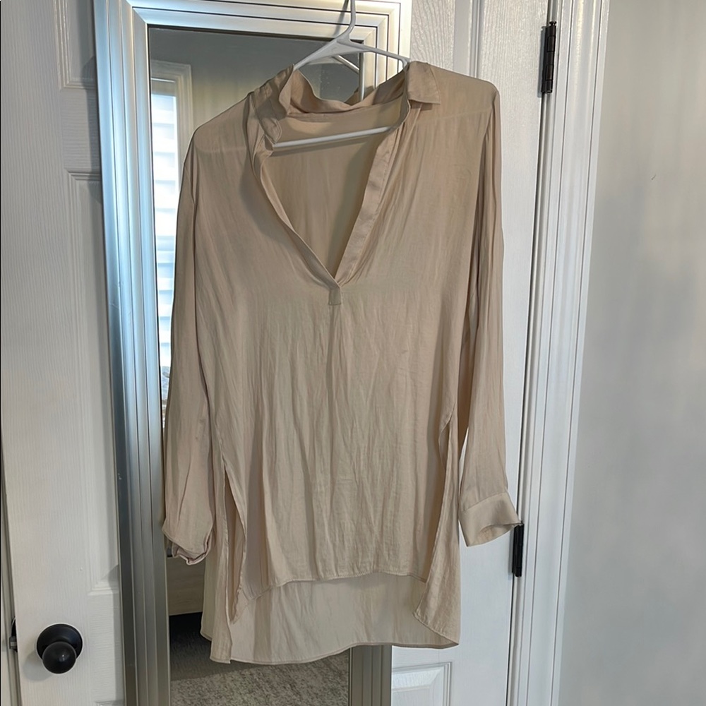 Elegant Cream Women's Top